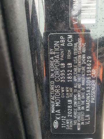 Photo 10 from auction – 2013 KIA RIO EX with VIN KNADN5A33D6198629