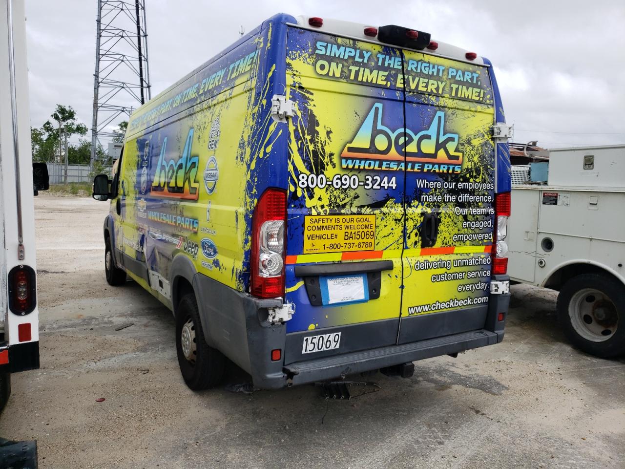 Photo 3 from auction – 2015 RAM PROMASTER with VIN 3C6URVJD7FE500069