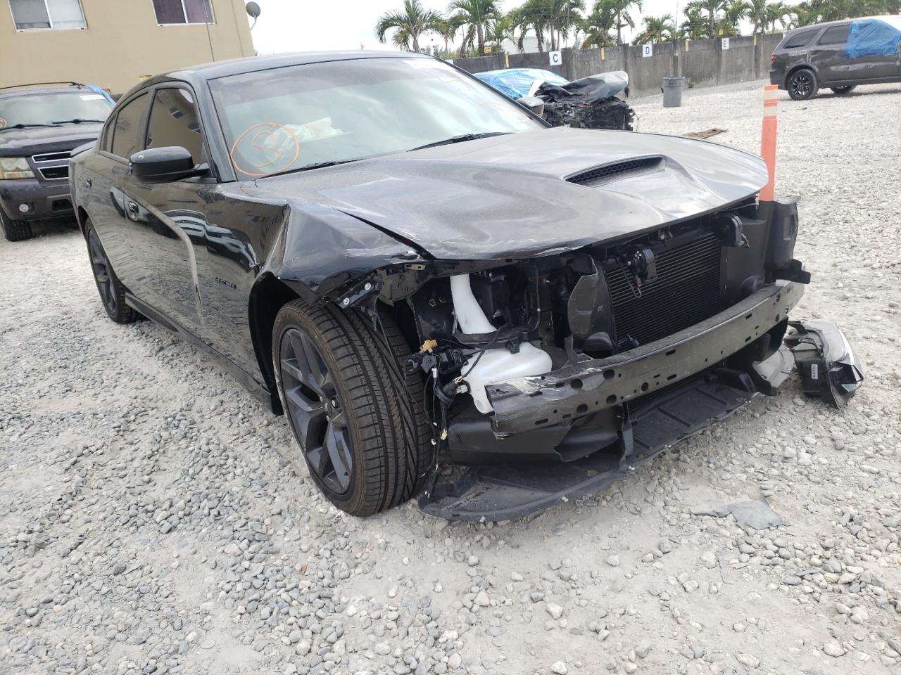 DODGE CHARGER R/ 2021 with VIN 2C3CDXCT1MH629224 - Photo from auction