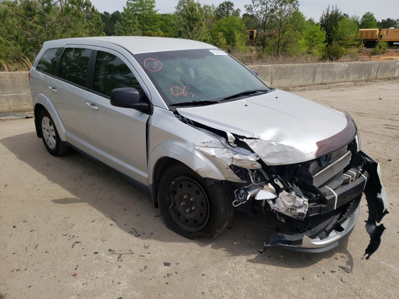 DODGE JOURNEY SE 2014 with VIN 3C4PDCAB1ET148673 - Photo from auction