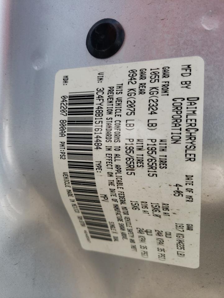 Photo 10 from auction – 2005 CHRYSLER PT CRUISER with VIN 3C4FY48B15T614484