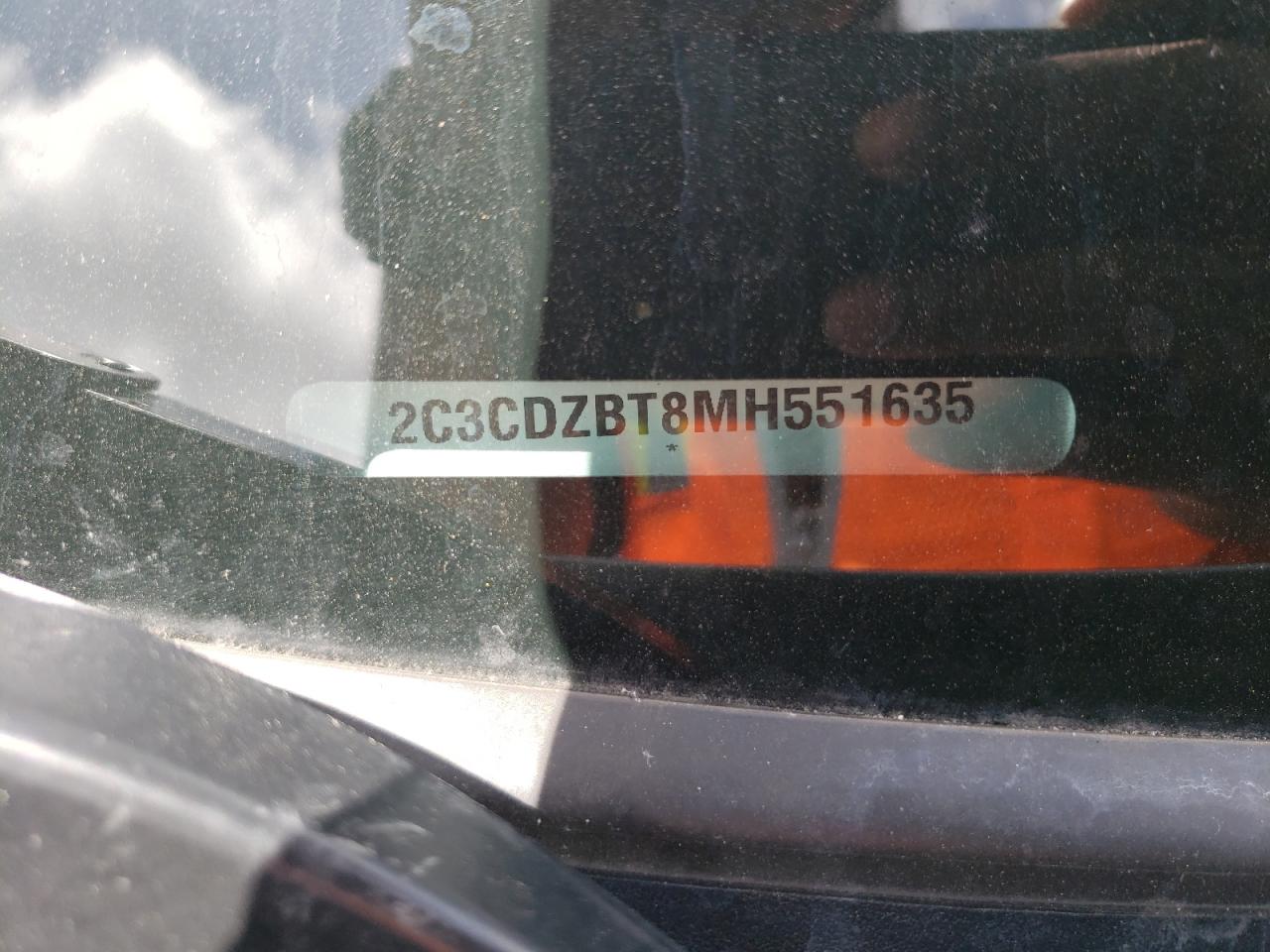 Photo 10 from auction – 2021 DODGE CHALLENGER with VIN 2C3CDZBT8MH551635