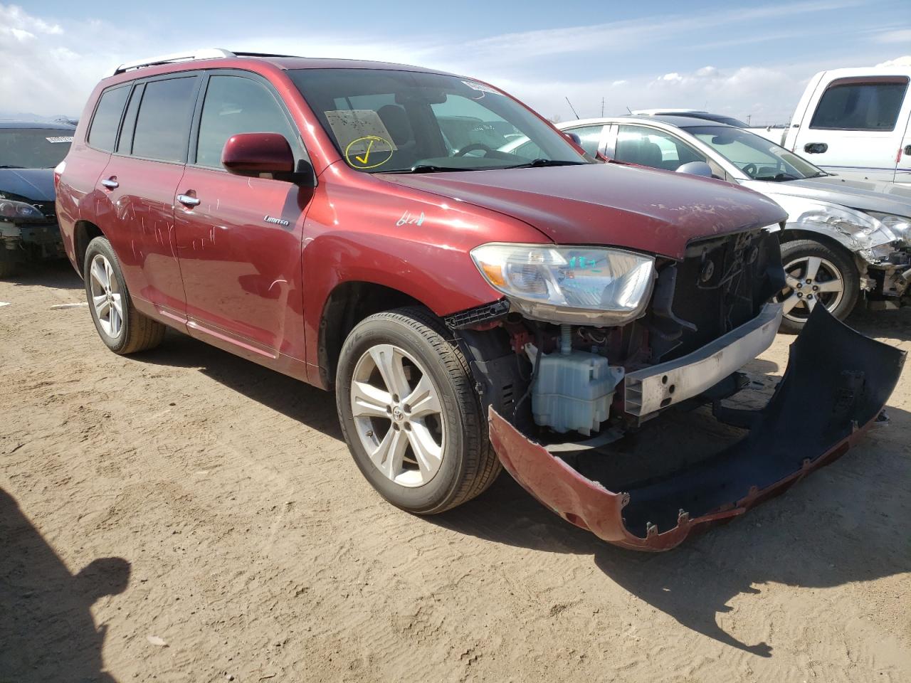 TOYOTA HIGHLANDER 2010 with VIN 5TDYK3EH3AS022859 - Photo from auction