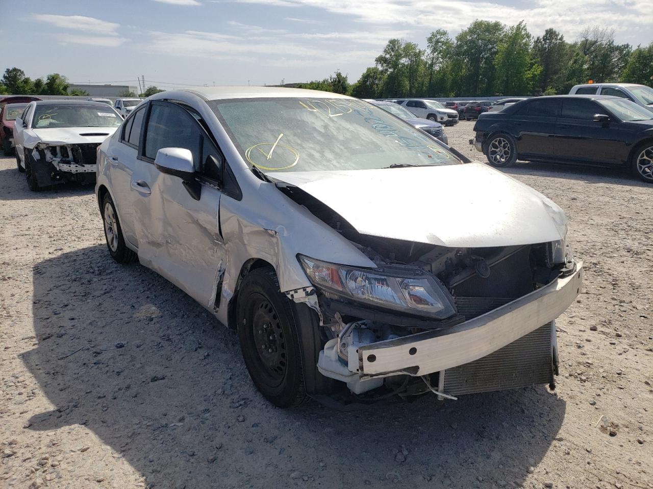 HONDA CIVIC LX 2013 with VIN 2HGFB2F53DH558964 - Photo from auction