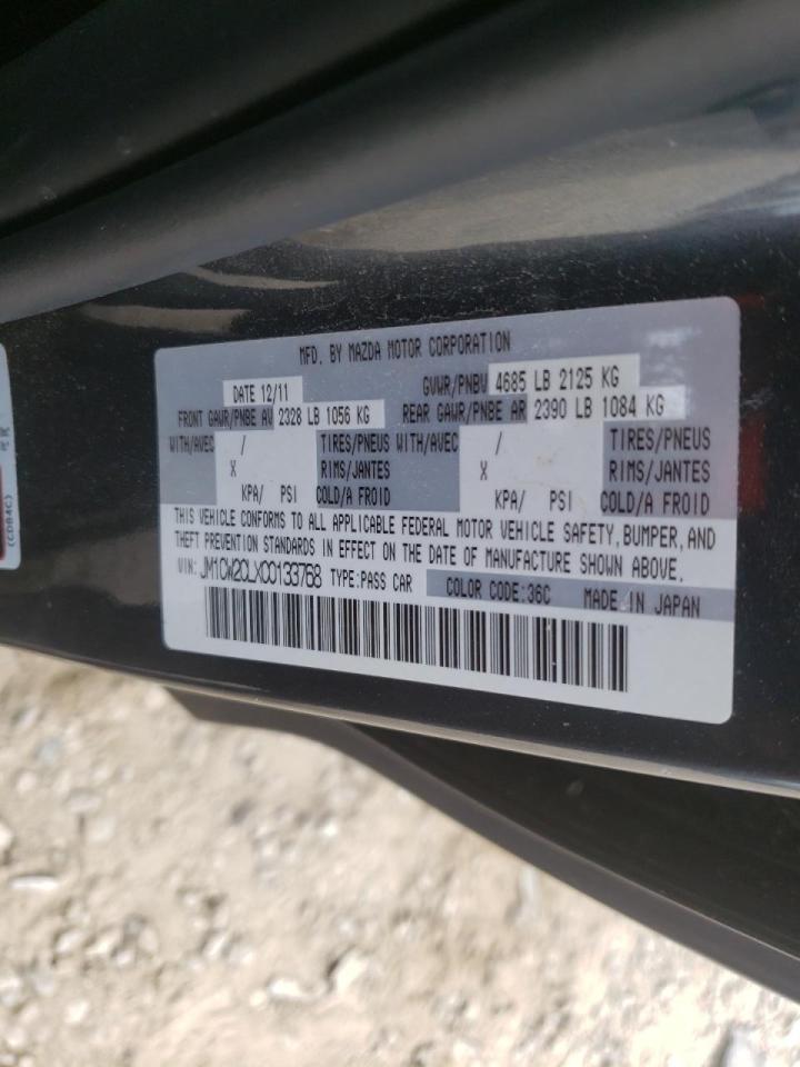 Photo 10 from auction – 2012 MAZDA 5 with VIN JM1CW2CLXC0133768