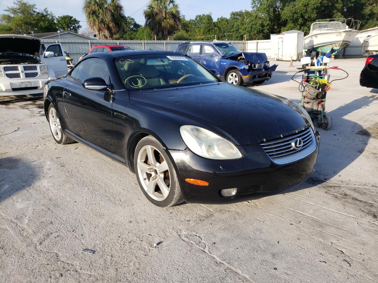 LEXUS SC 430 2002 with VIN JTHFN48YX20016110 - Photo from auction