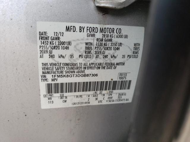 Photo 10 from auction – 2013 FORD EXPLORER S with VIN 1FM5K8GT3DGB87306