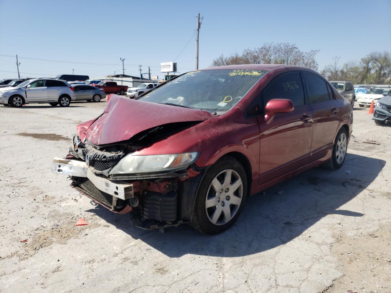 Photo 2 from auction – 2011 HONDA CIVIC LX with VIN 2HGFA1F52BH538814