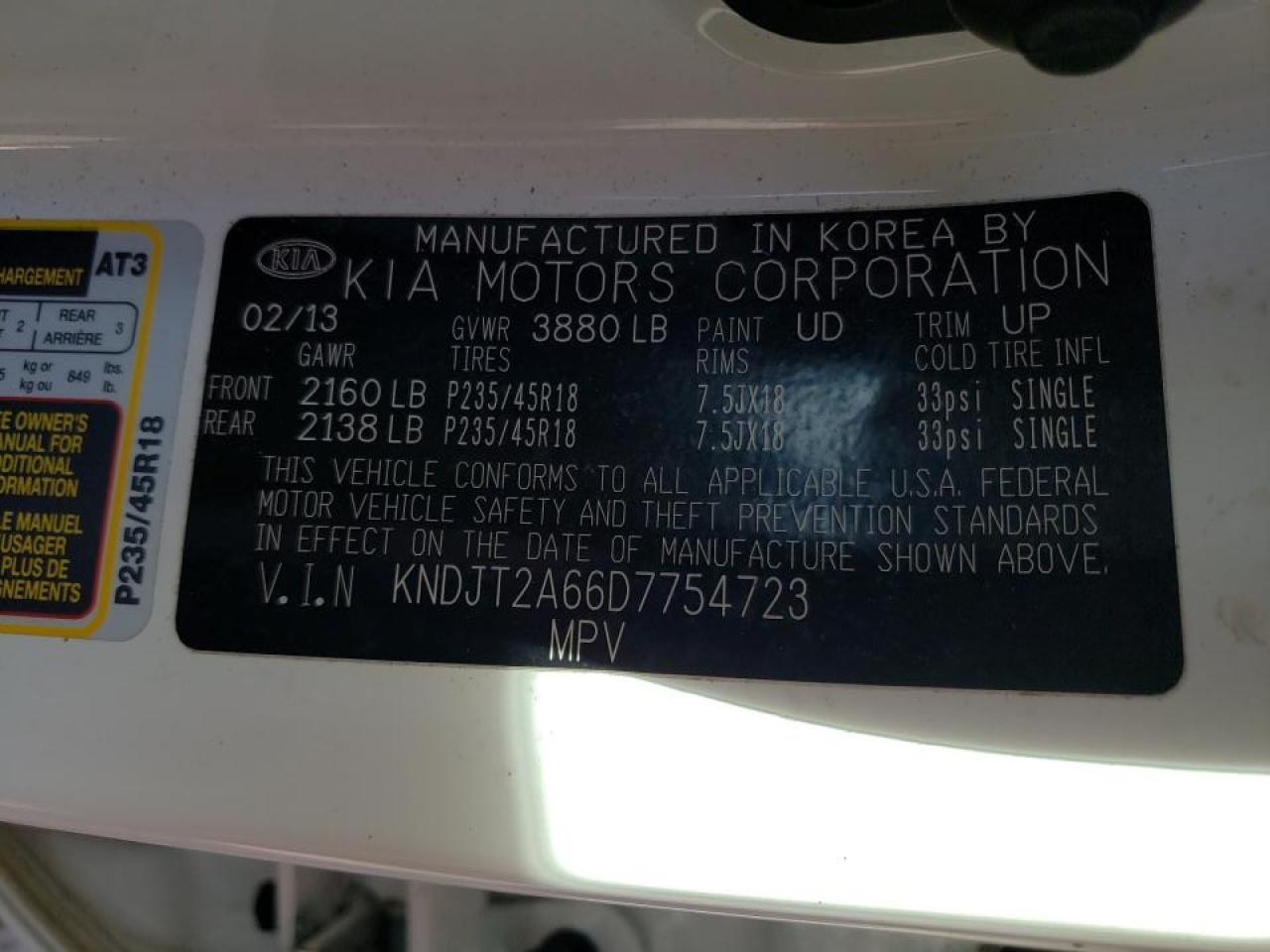 Photo 10 from auction – 2013 KIA SOUL + with VIN KNDJT2A66D7754723