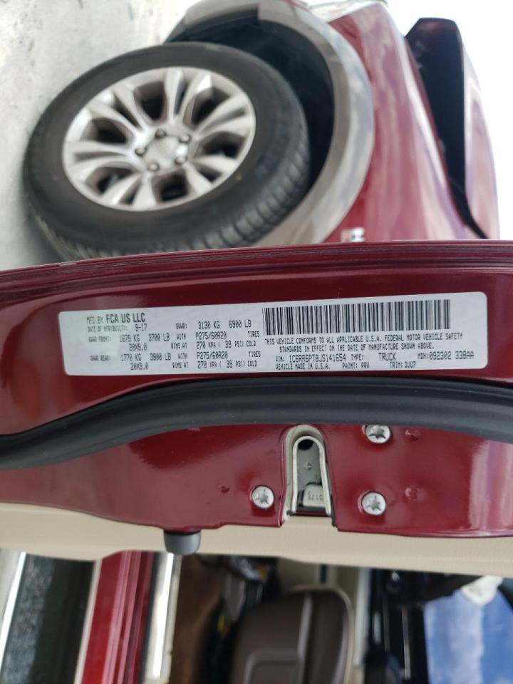 Photo 10 from auction – 2018 RAM 1500 LONGH with VIN 1C6RR6PT8JS141654