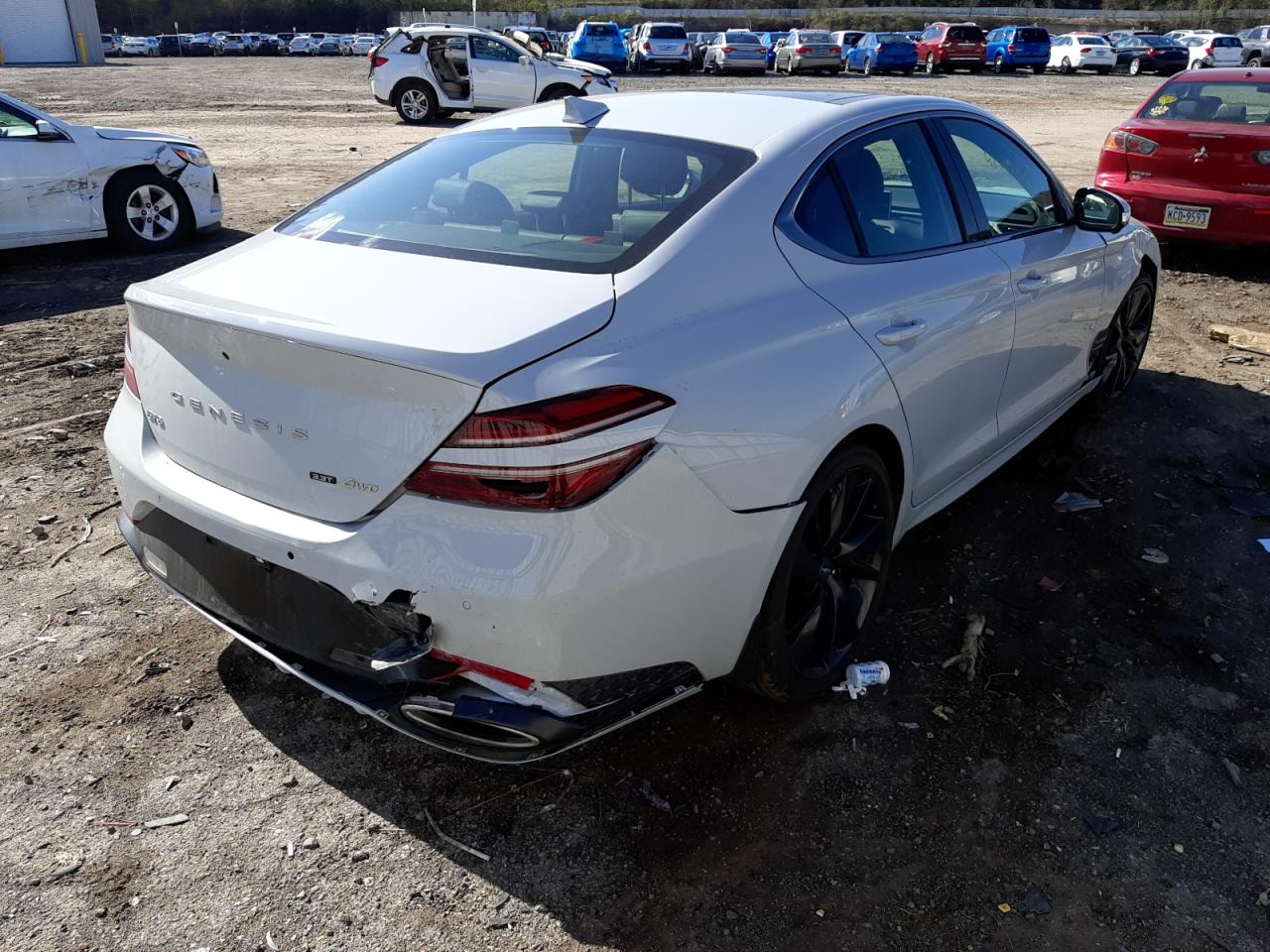 Photo 4 from auction – 2022 GENESIS G70 BASE with VIN KMTG54TE2NU098710