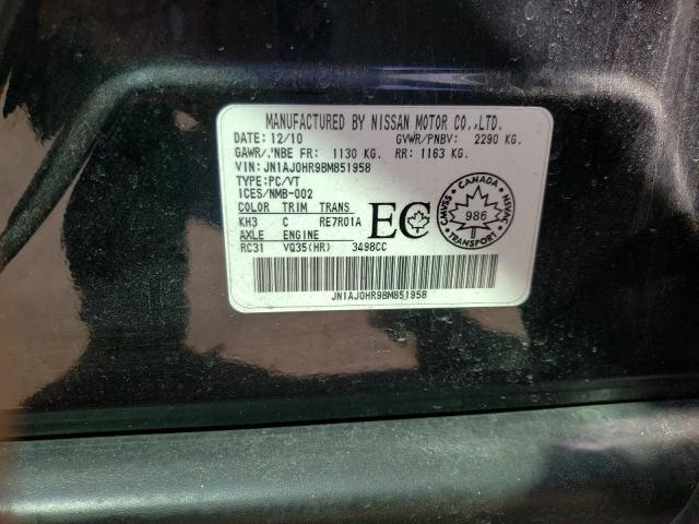 Photo 10 from auction – 2011 INFINITI EX35 BASE with VIN JN1AJ0HR9BM851958