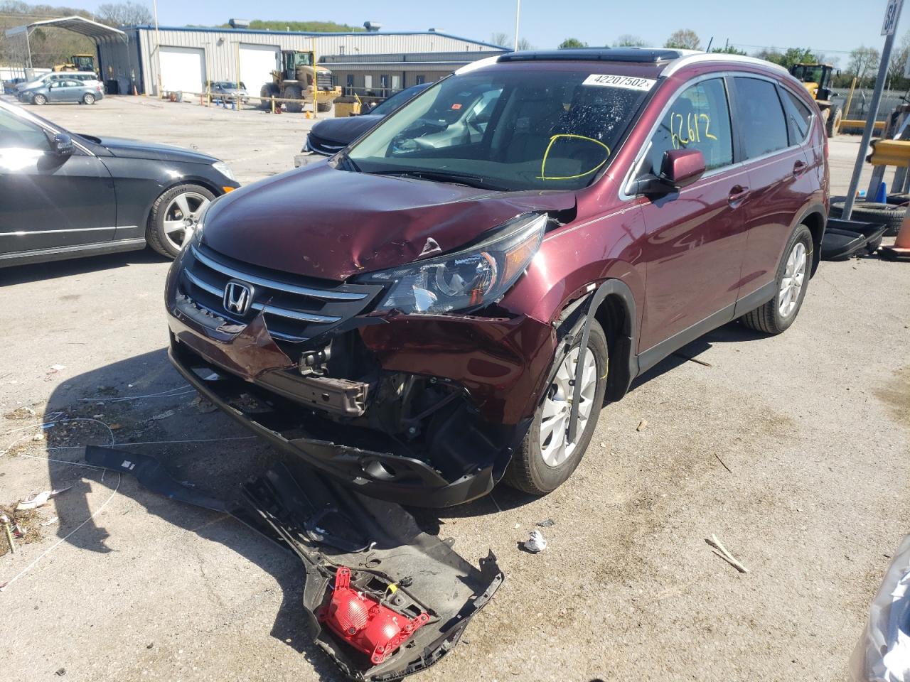 Photo 2 from auction – 2013 HONDA CR-V EXL with VIN 5J6RM3H75DL024193