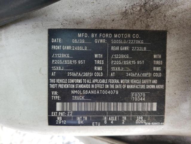 Photo 10 from auction – 2010 FORD TRANSIT CO with VIN NM0LS6AN0AT004079
