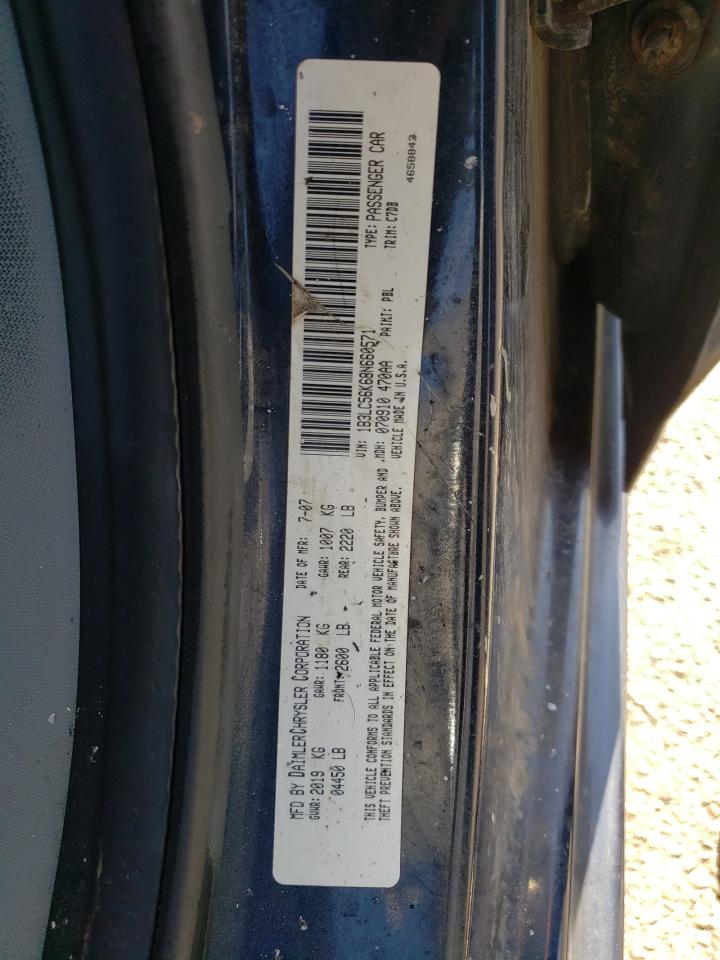 Photo 10 from auction – 2008 DODGE AVENGER SX with VIN 1B3LC56K68N660571