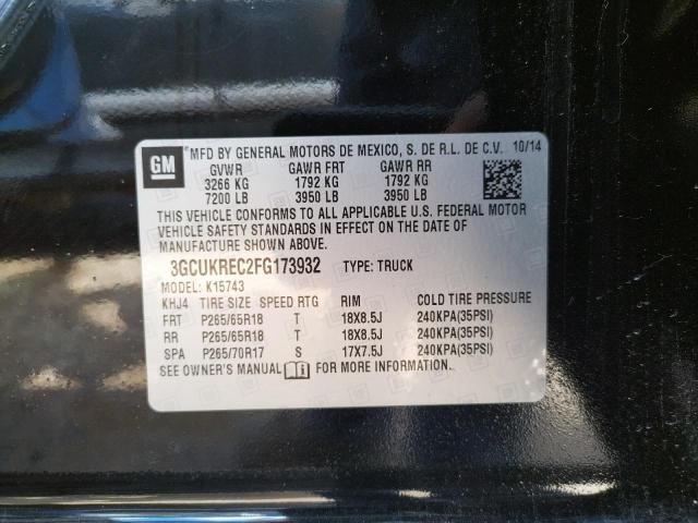 Photo 10 from auction – 2015 CHEVROLET SILVERADO with VIN 3GCUKREC2FG173932
