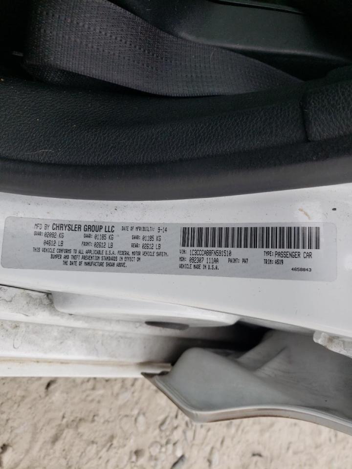 Photo 10 from auction – 2015 CHRYSLER 200 LIMITE with VIN 1C3CCCAB8FN591510