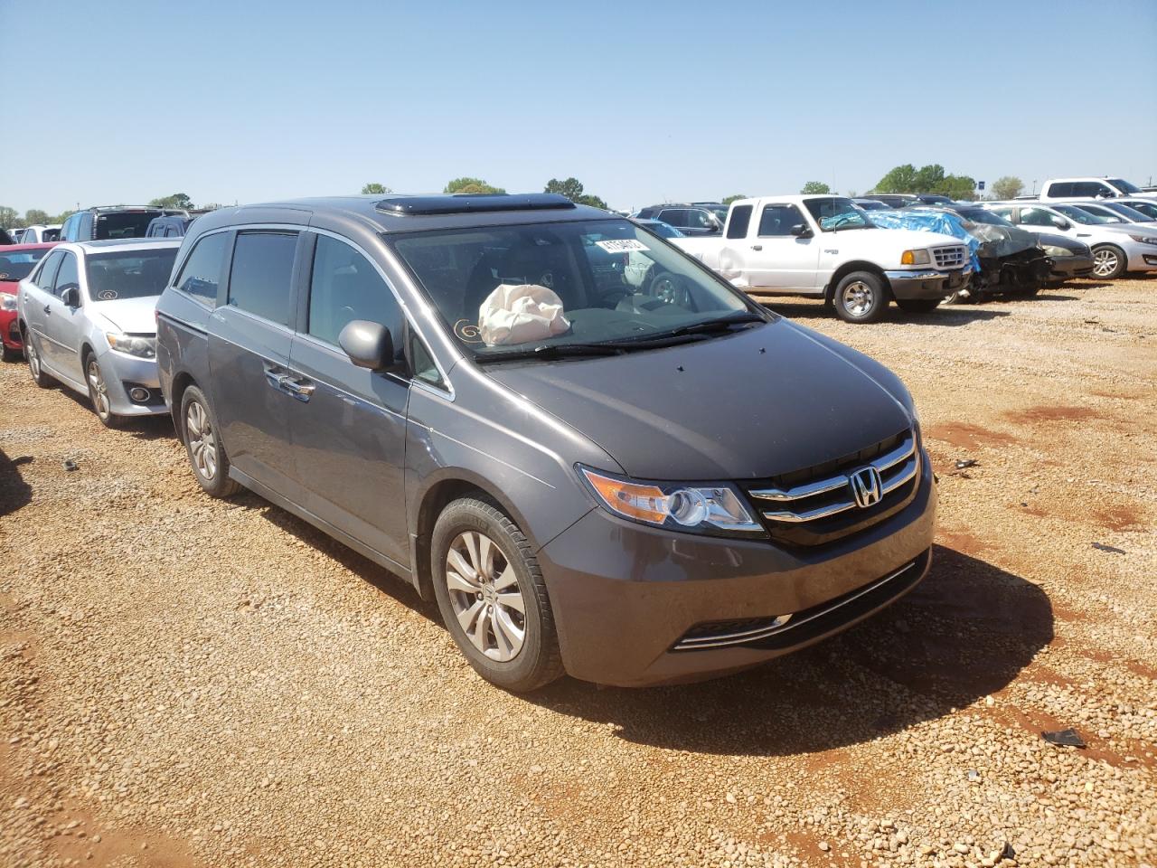 HONDA ODYSSEY EX 2014 with VIN 5FNRL5H64EB035329 - Photo from auction