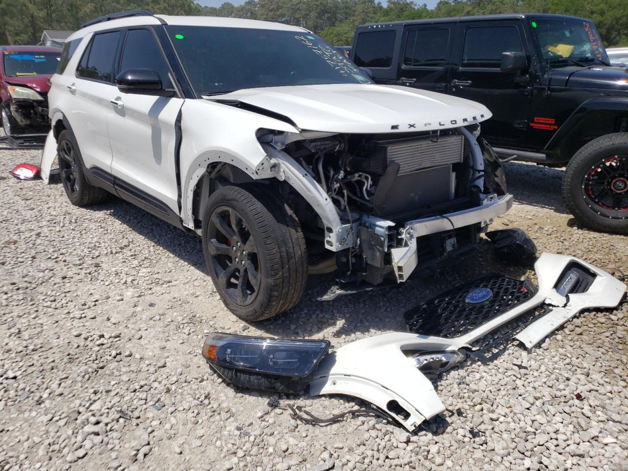 FORD EXPLORER S 2020 with VIN 1FM5K8GC6LGD15519 - Photo from auction