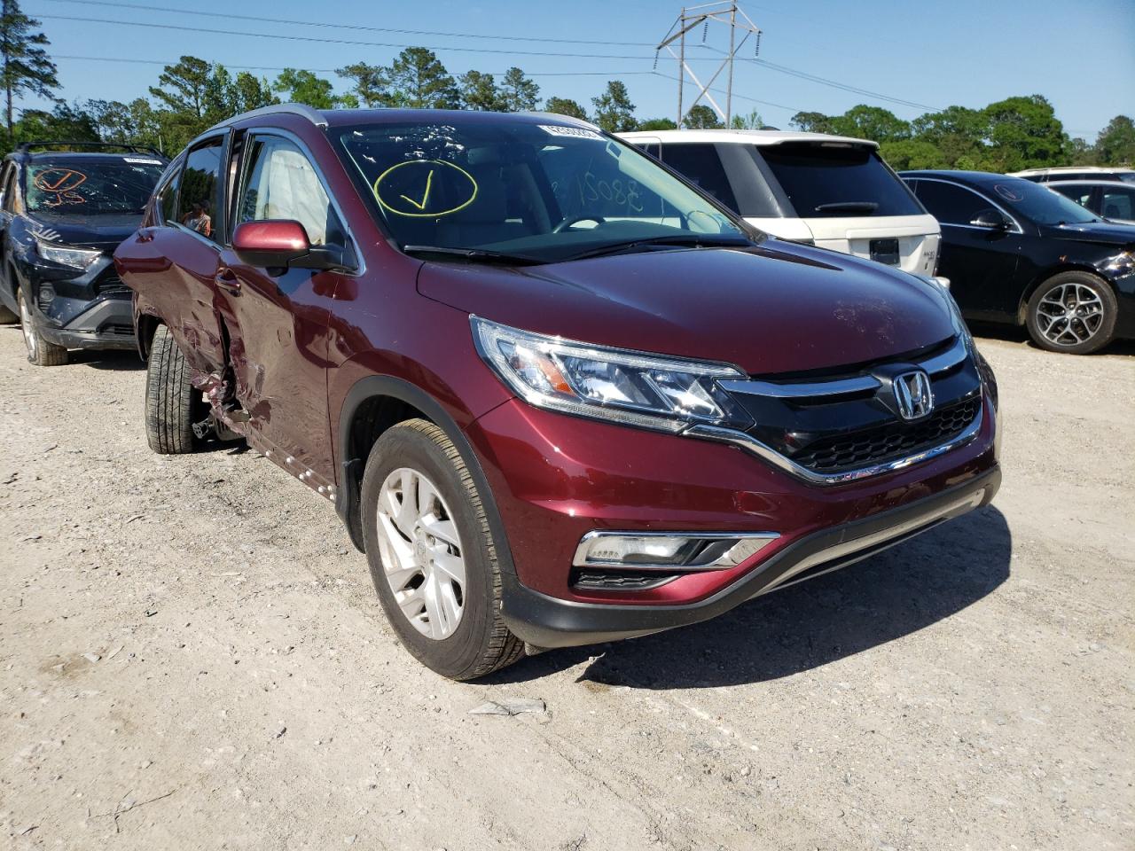 Photo 1 from auction – 2015 HONDA CR-V EXL with VIN 2HKRM3H71FH550107