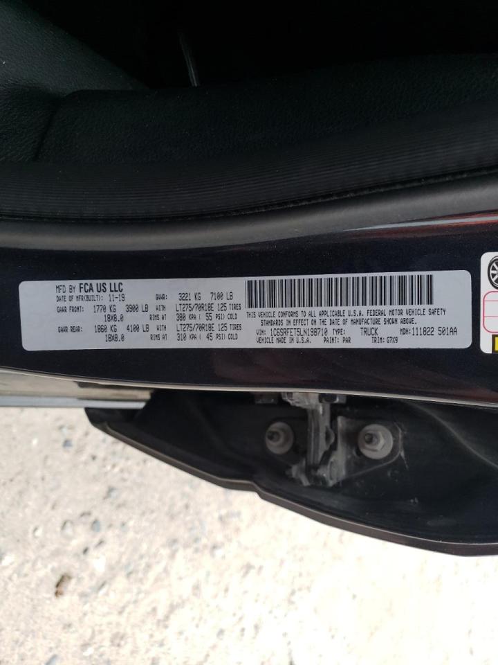 Photo 10 from auction – 2020 RAM 1500 REBEL with VIN 1C6SRFET5LN198710