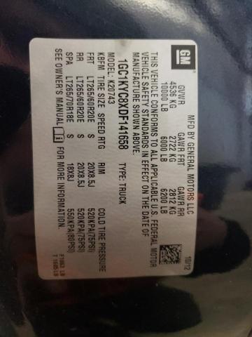 Photo 10 from auction – 2013 CHEVROLET SILVERADO with VIN 1GC1KYC8XDF141658