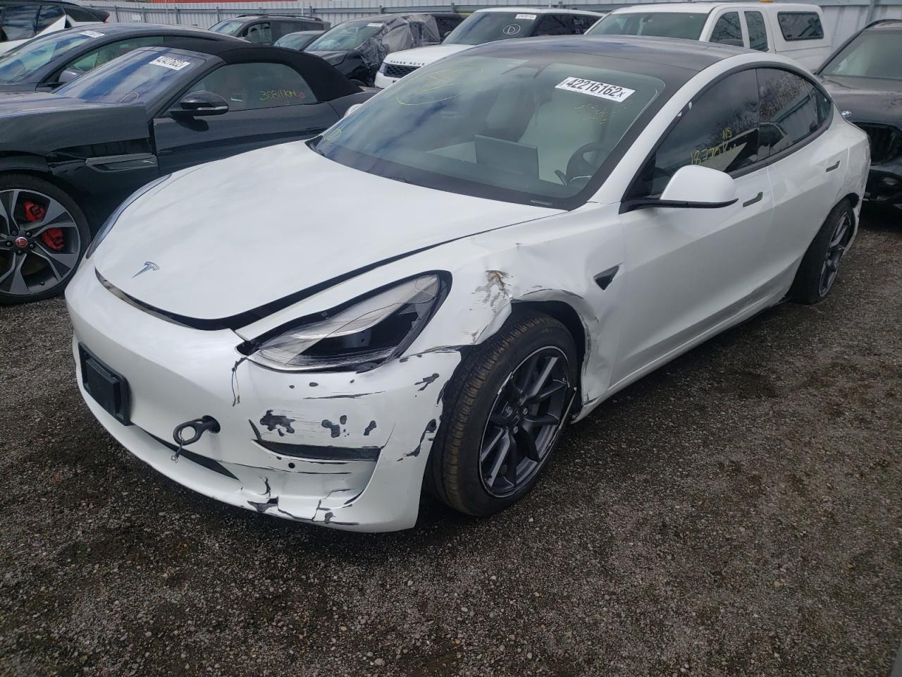 Photo 2 from auction – 2021 TESLA MODEL 3 with VIN 5YJ3E1EA8MF856871