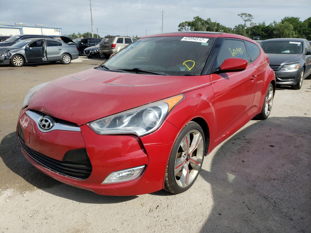 Photo 2 from auction – 2012 HYUNDAI VELOSTER with VIN KMHTC6AD0CU036708