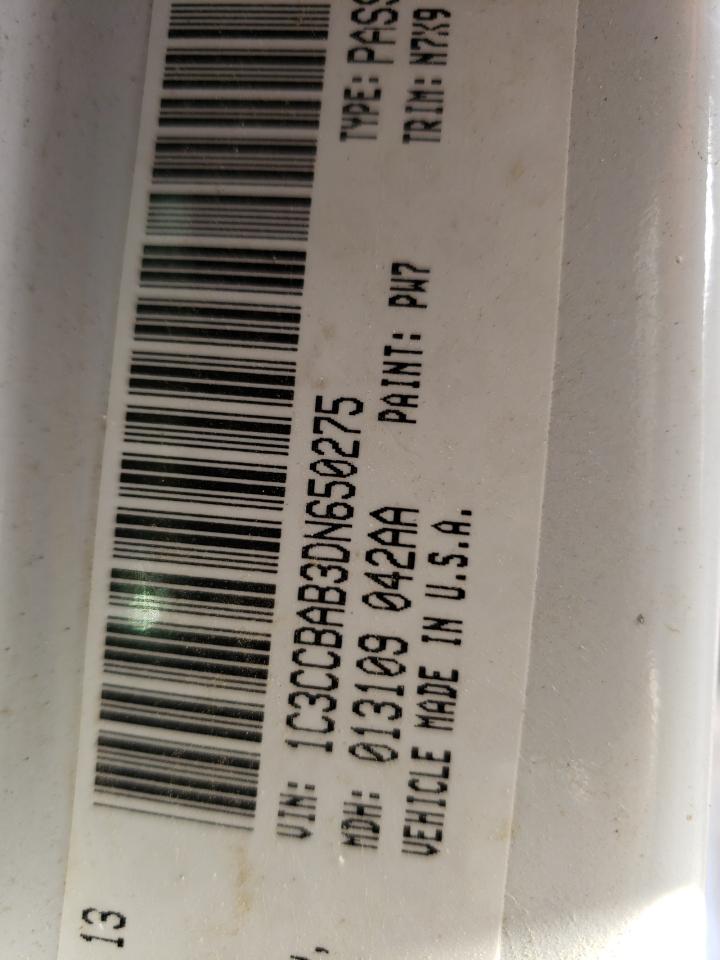 Photo 10 from auction – 2013 CHRYSLER 200 LX with VIN 1C3CCBAB3DN650275
