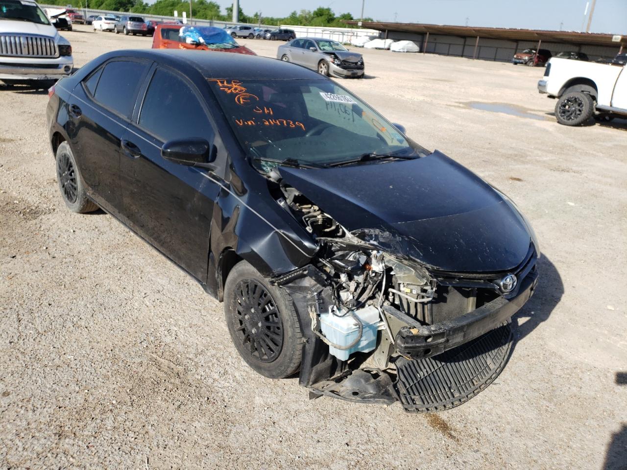 TOYOTA COROLLA L 2015 with VIN 5YFBURHE5FP214739 - Photo from auction