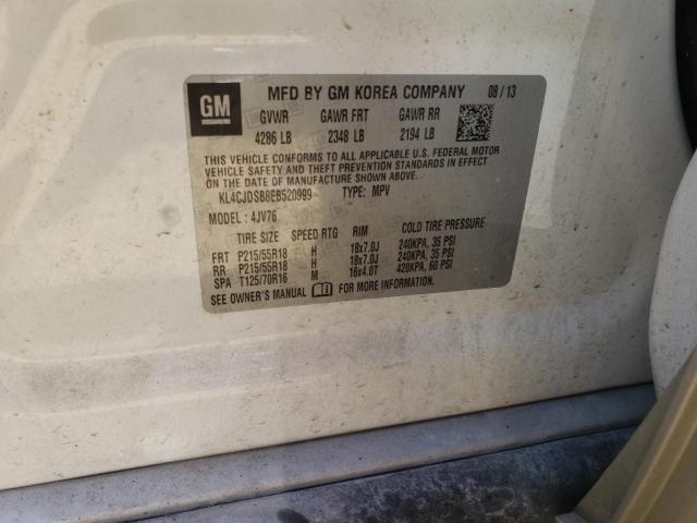 Photo 10 from auction – 2014 BUICK ENCORE PRE with VIN KL4CJDSB8EB520999
