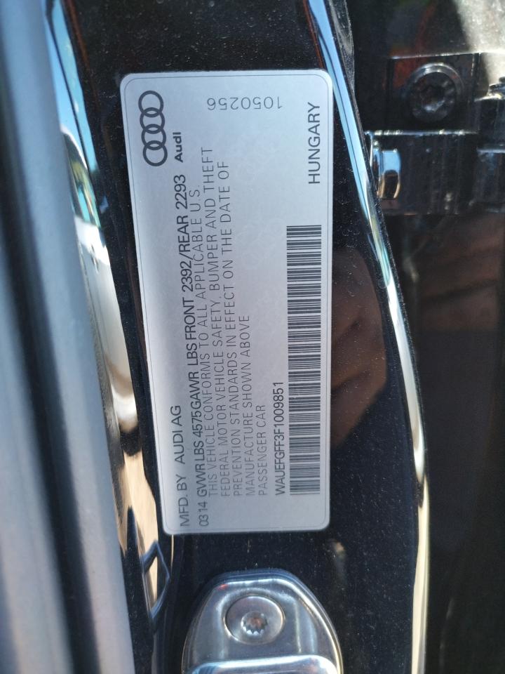Photo 10 from auction – 2015 AUDI A3 PREMIUM with VIN WAUEFGFF3F1009851