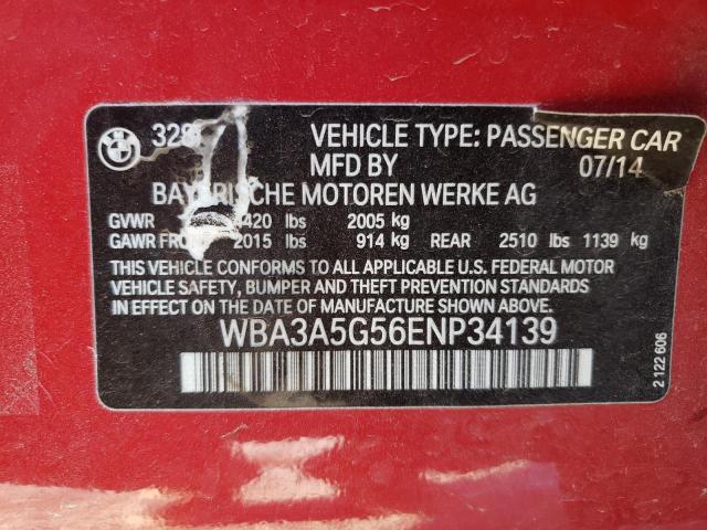 Photo 10 from auction – 2014 BMW 328 I with VIN WBA3A5G56ENP34139
