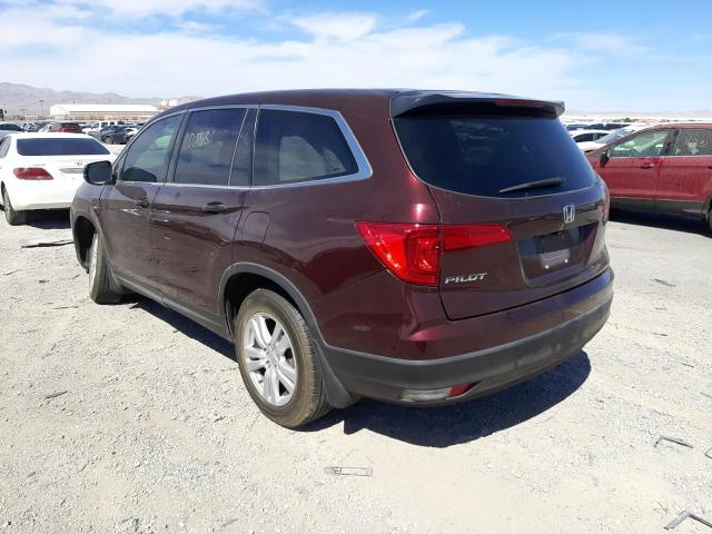 Photo 3 from auction – 2016 HONDA PILOT LX with VIN 5FNYF5H18GB002781