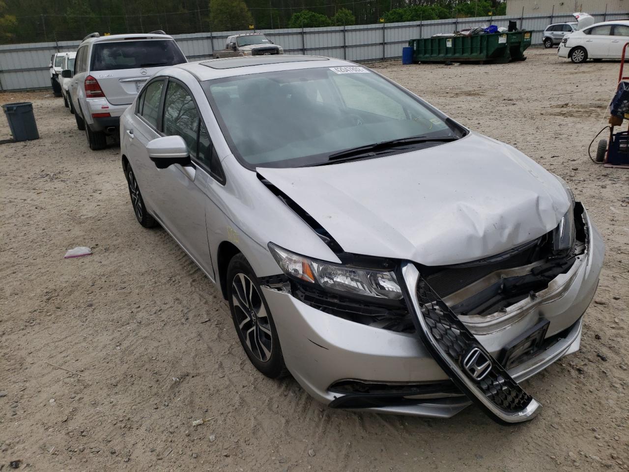 HONDA CIVIC EX 2015 with VIN 19XFB2F83FE116385 - Photo from auction