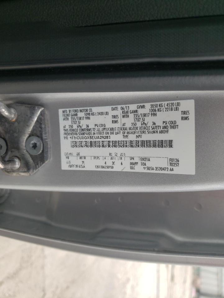 Photo 10 from auction – 2014 FORD ESCAPE SE with VIN 1FMCU0GX5EUA29283