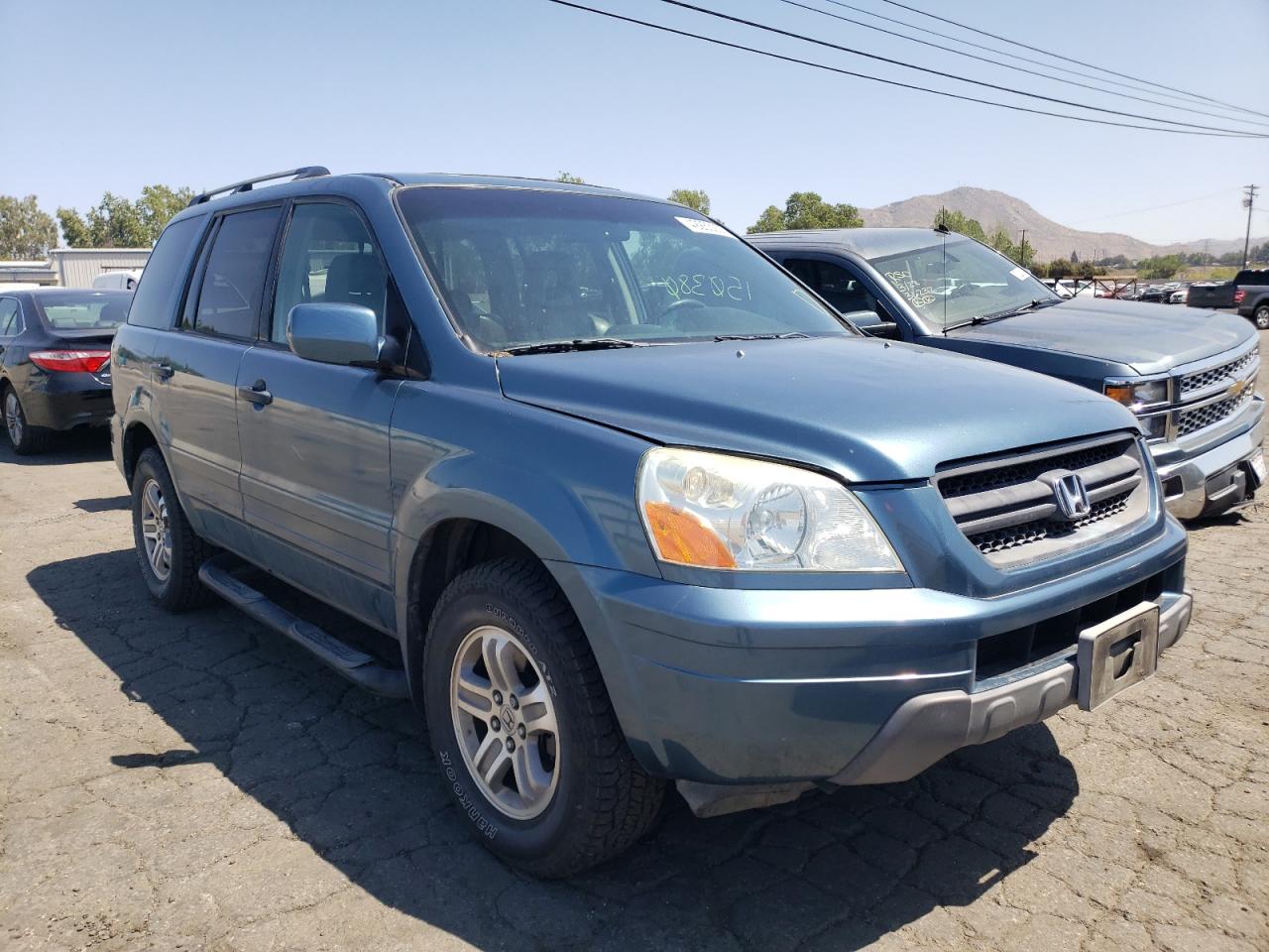 HONDA PILOT EXL 2005 with VIN 2HKYF18635H547614 - Photo from auction