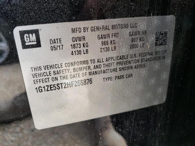Photo 10 from auction – 2017 CHEVROLET MALIBU LT with VIN 1G1ZE5ST2HF266876