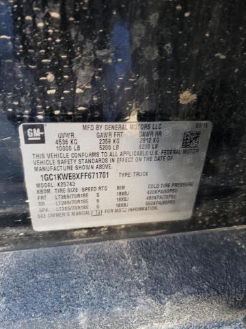 Zdjęcie 10 z aukcji – 2015 CHEVROLET SILVERADO z VIN 1GC1KWE8XFF671701