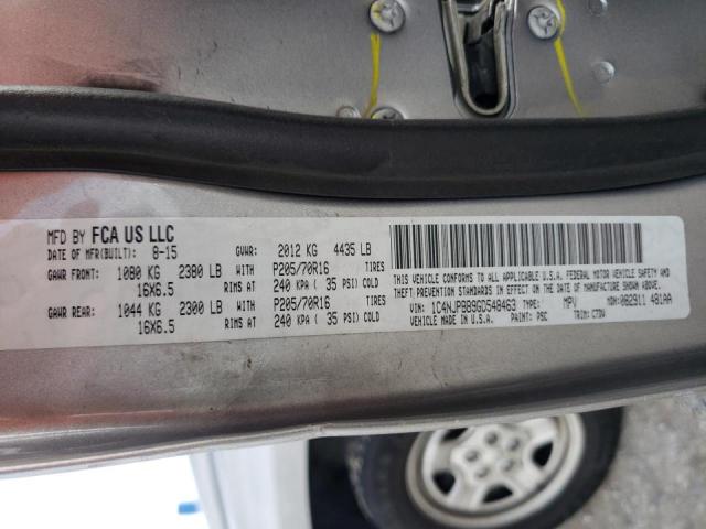 Photo 10 from auction – 2016 JEEP PATRIOT SP with VIN 1C4NJPBB9GD548463
