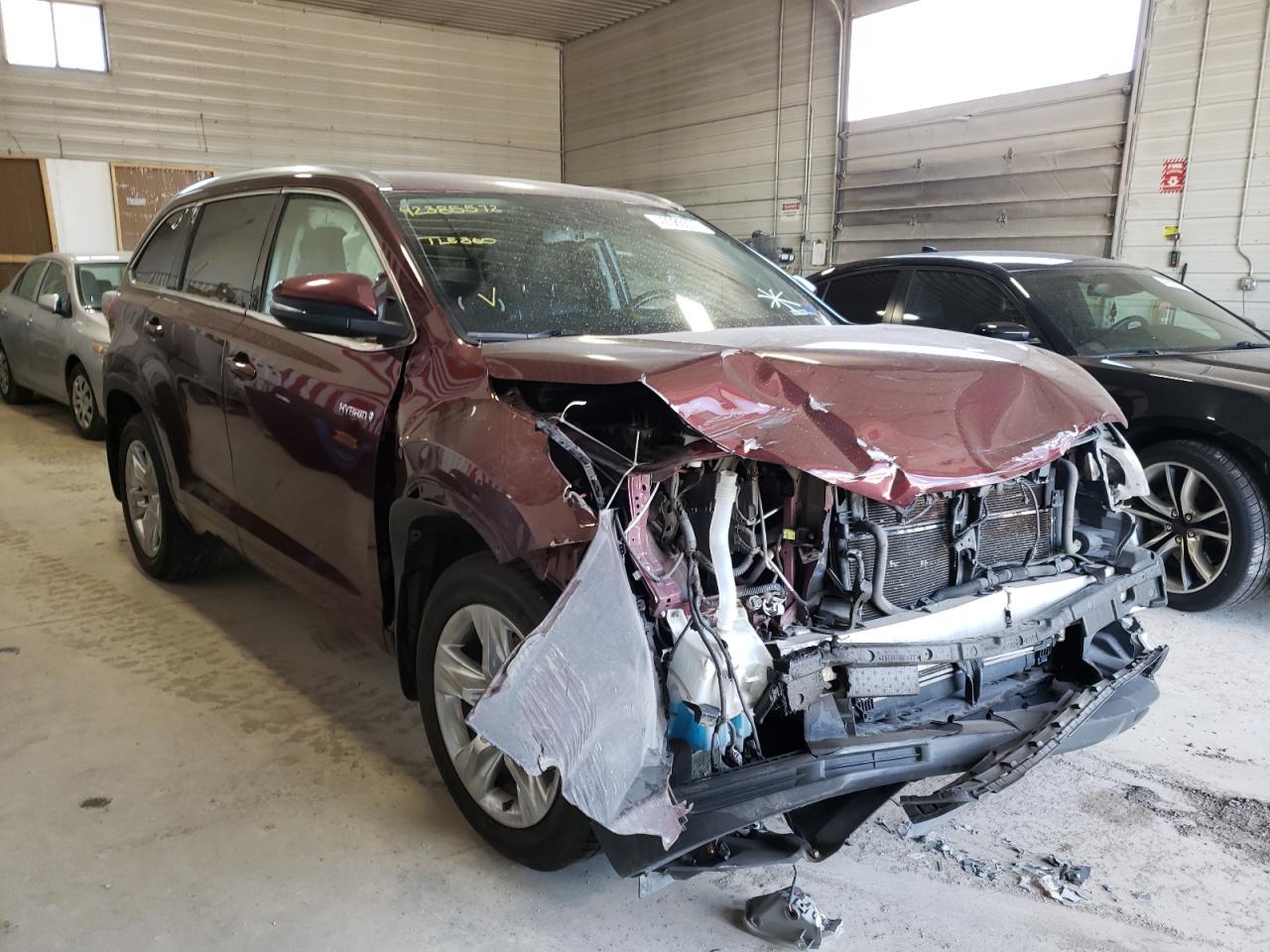 TOYOTA HIGHLANDER 2015 with VIN 5TDDCRFH6FS009317 - Photo from auction