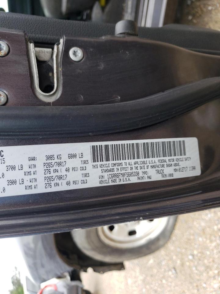 Photo 10 from auction – 2015 RAM 1500 ST with VIN 1C6RR6FM0FS605330