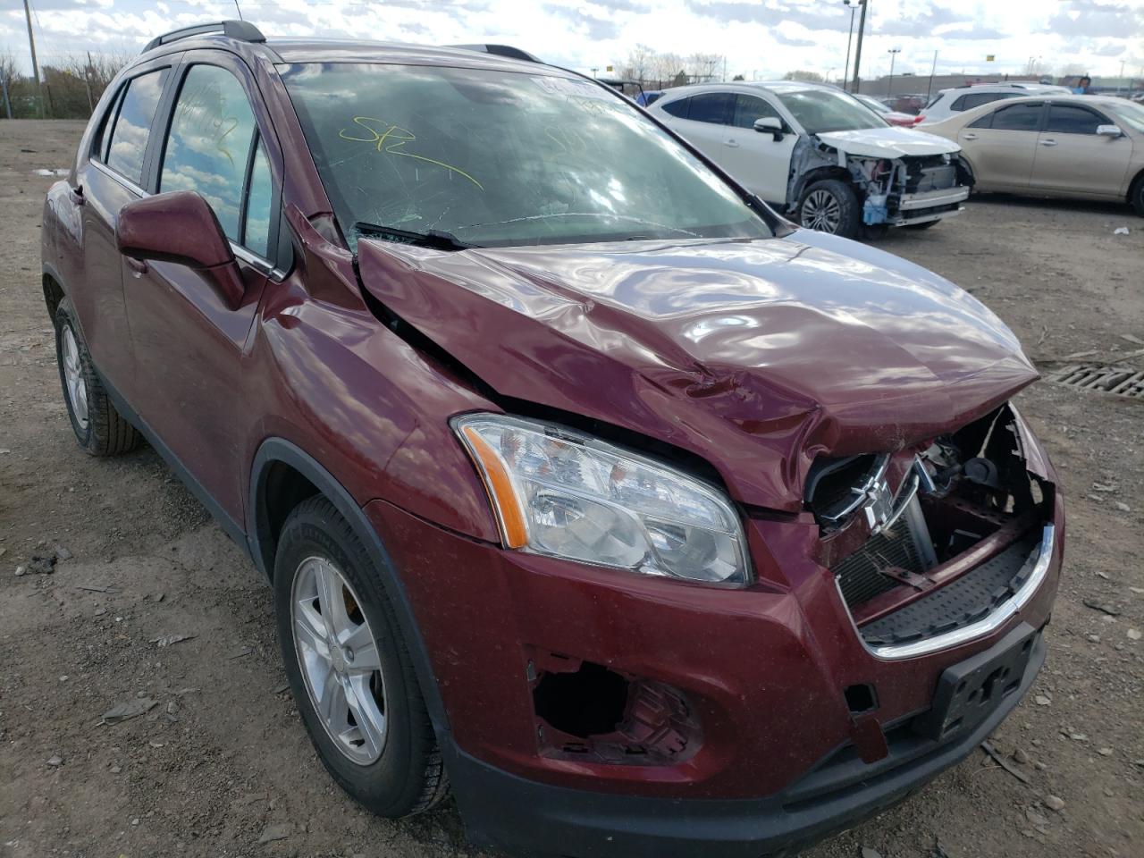 CHEVROLET TRAX 1LT 2016 with VIN 3GNCJLSB4GL255510 - Photo from auction
