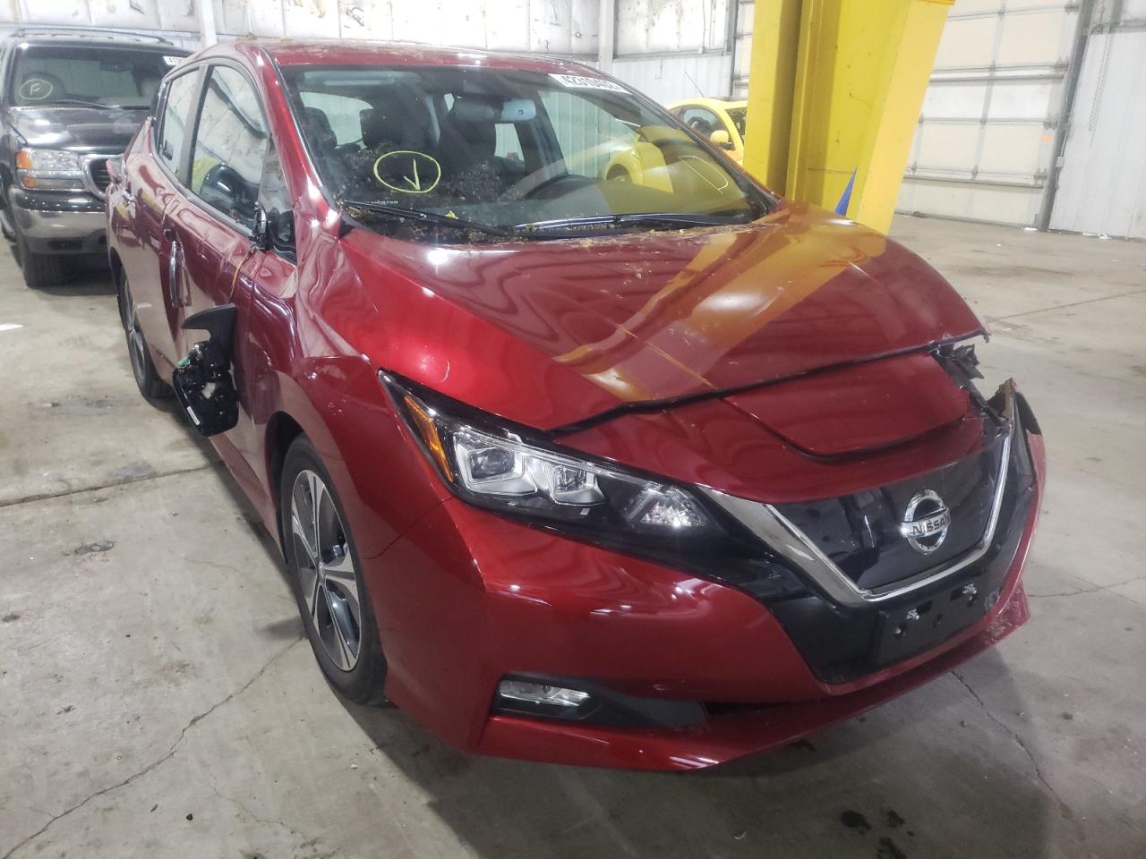 NISSAN LEAF SV 2021 with VIN 1N4AZ1CV0MC552468 - Photo from auction