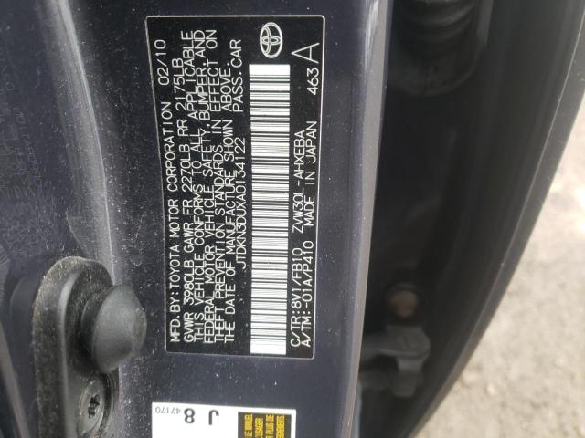 Photo 10 from auction – 2010 TOYOTA PRIUS with VIN JTDKN3DUXA0134122