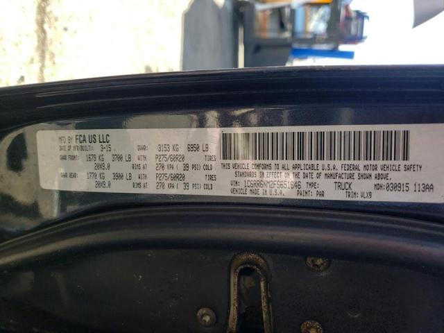 Photo 10 from auction – 2015 RAM 1500 LARAM with VIN 1C6RR6NM2FS651646