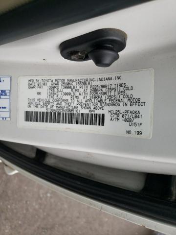Photo 10 from auction – 2004 TOYOTA SIENNA XLE with VIN 5TDBA22C94S005161