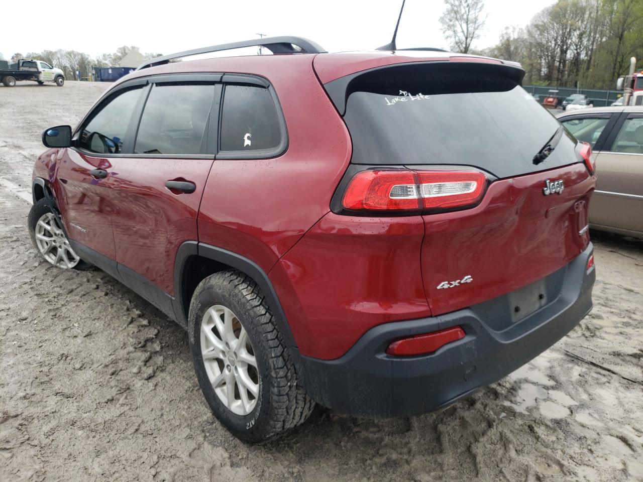 Photo 3 from auction – 2016 JEEP CHEROKEE S with VIN 1C4PJMAB0GW203769