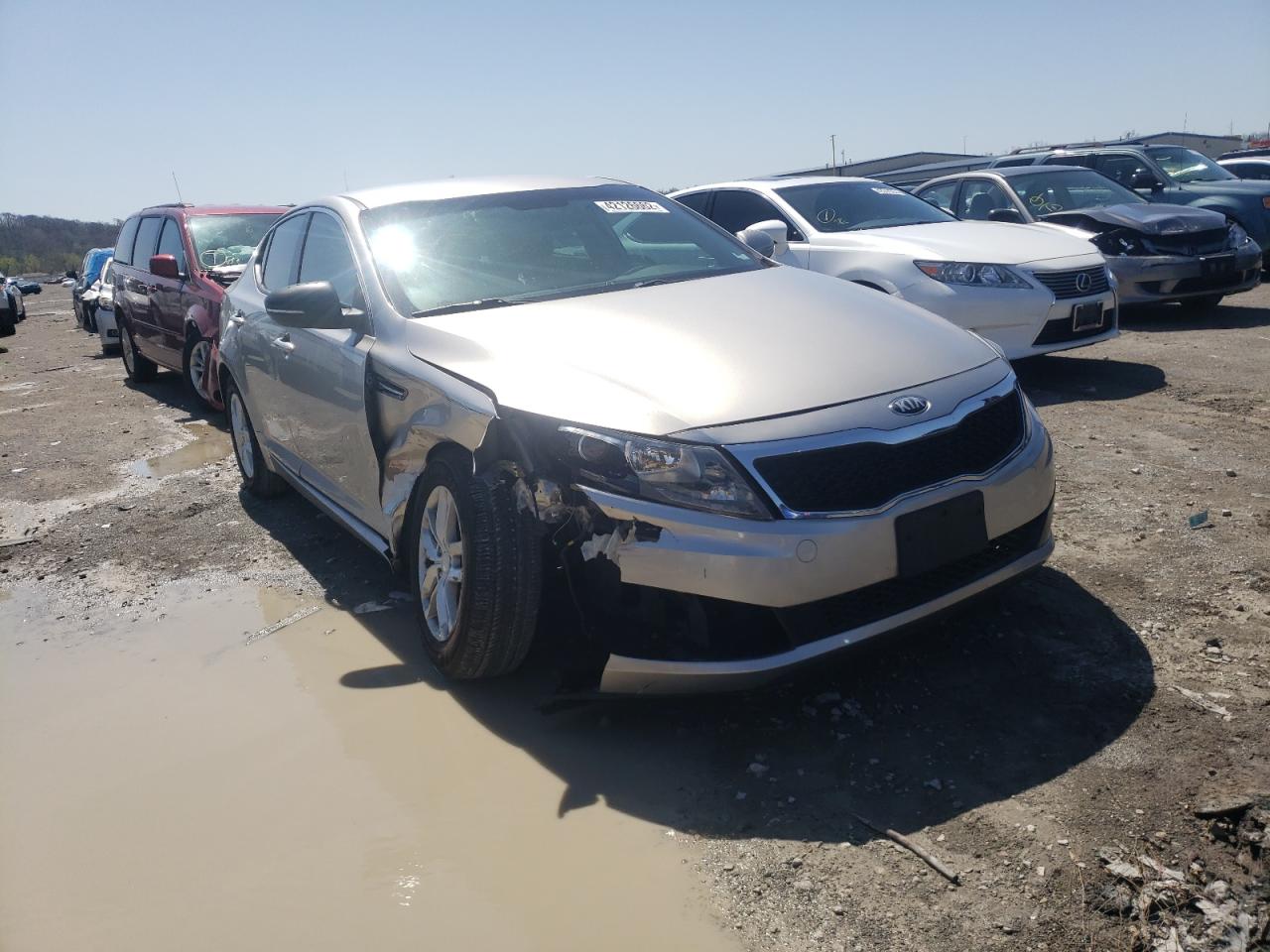 KIA OPTIMA LX 2013 with VIN KNAGM4A75D5399161 - Photo from auction