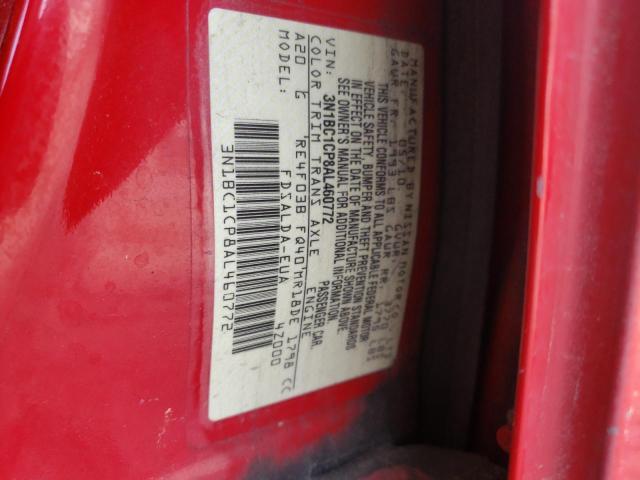 Photo 10 from auction – 2010 NISSAN VERSA S with VIN 3N1BC1CP8AL460772